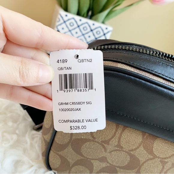 Coach GRAHAM CROSSBODY IN SIGNATURE CANVAS - Picture 9 of 10